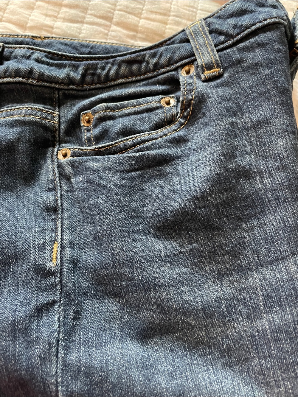 Michael Kors Women's Dark Wash Skinny Jeans with Logo Accent - Picture 6 of 8